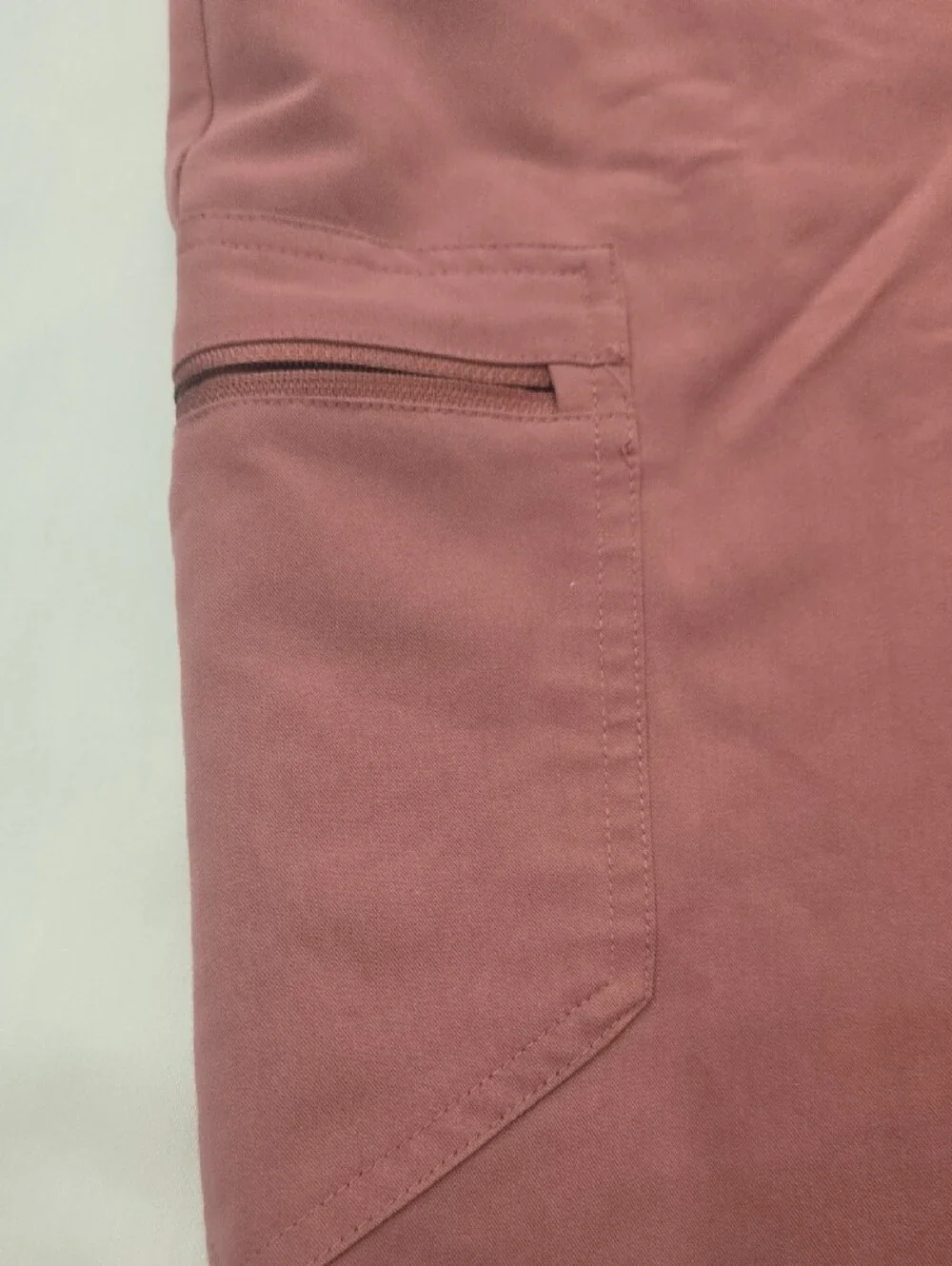 Figs Men's Joggers in Dusty Rose with Gray Drawstring